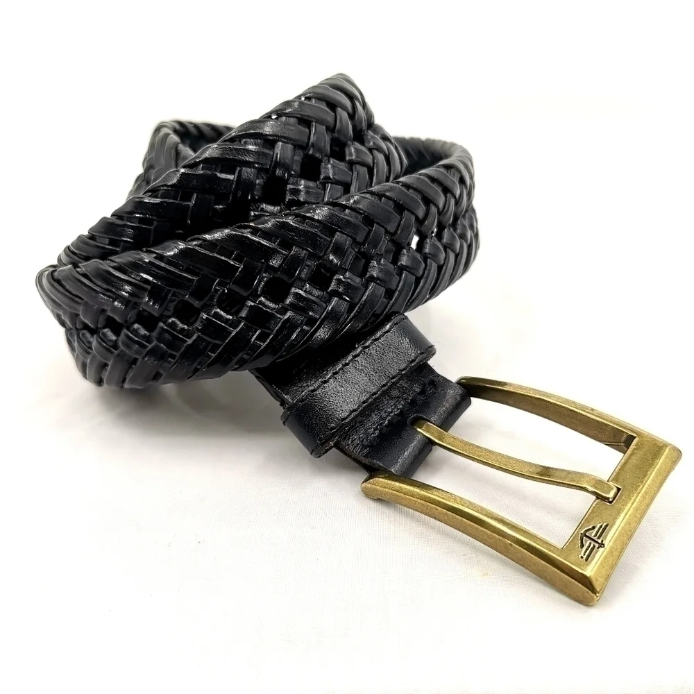 Dockers Men's 40 Black Braided Belt